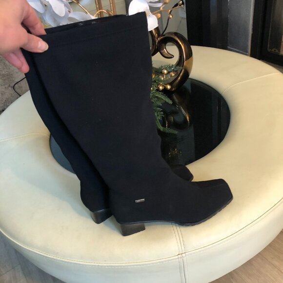 Ara Black Waterproof Gore-Tex Knee High Tall Boots Size 7 - 7.5 - Picture 5 of 8
